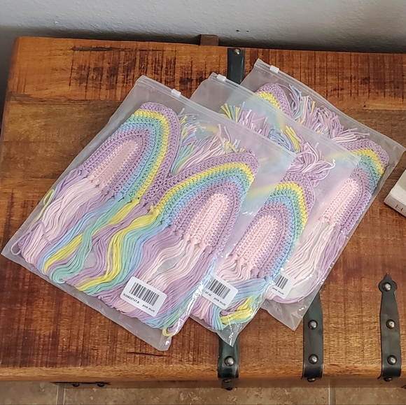 🌈 Rainbow Fringe Crocheted Bikini Top 🌈 - Picture 12 of 12